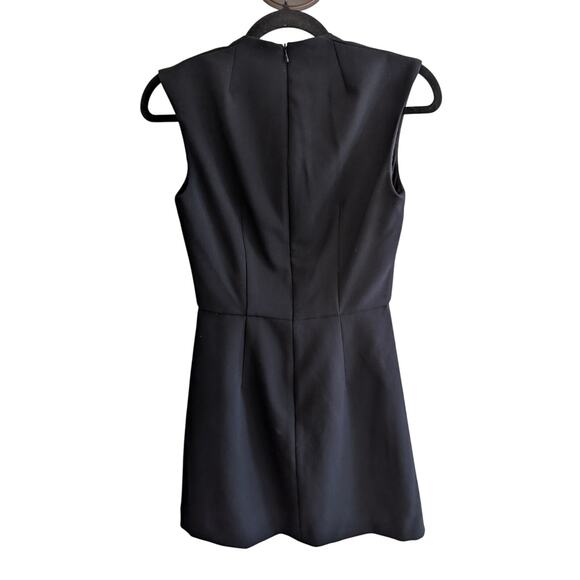 French Connection Women's Ruth Whisper Sleeveless Mini Dress Black Size 2 - Picture 4 of 8